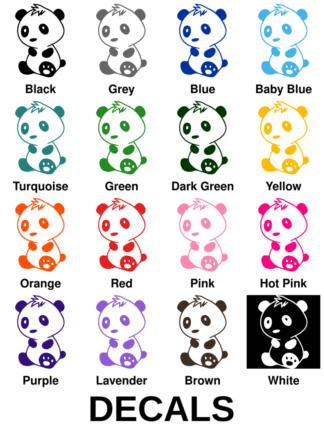 Baby Panda Decals